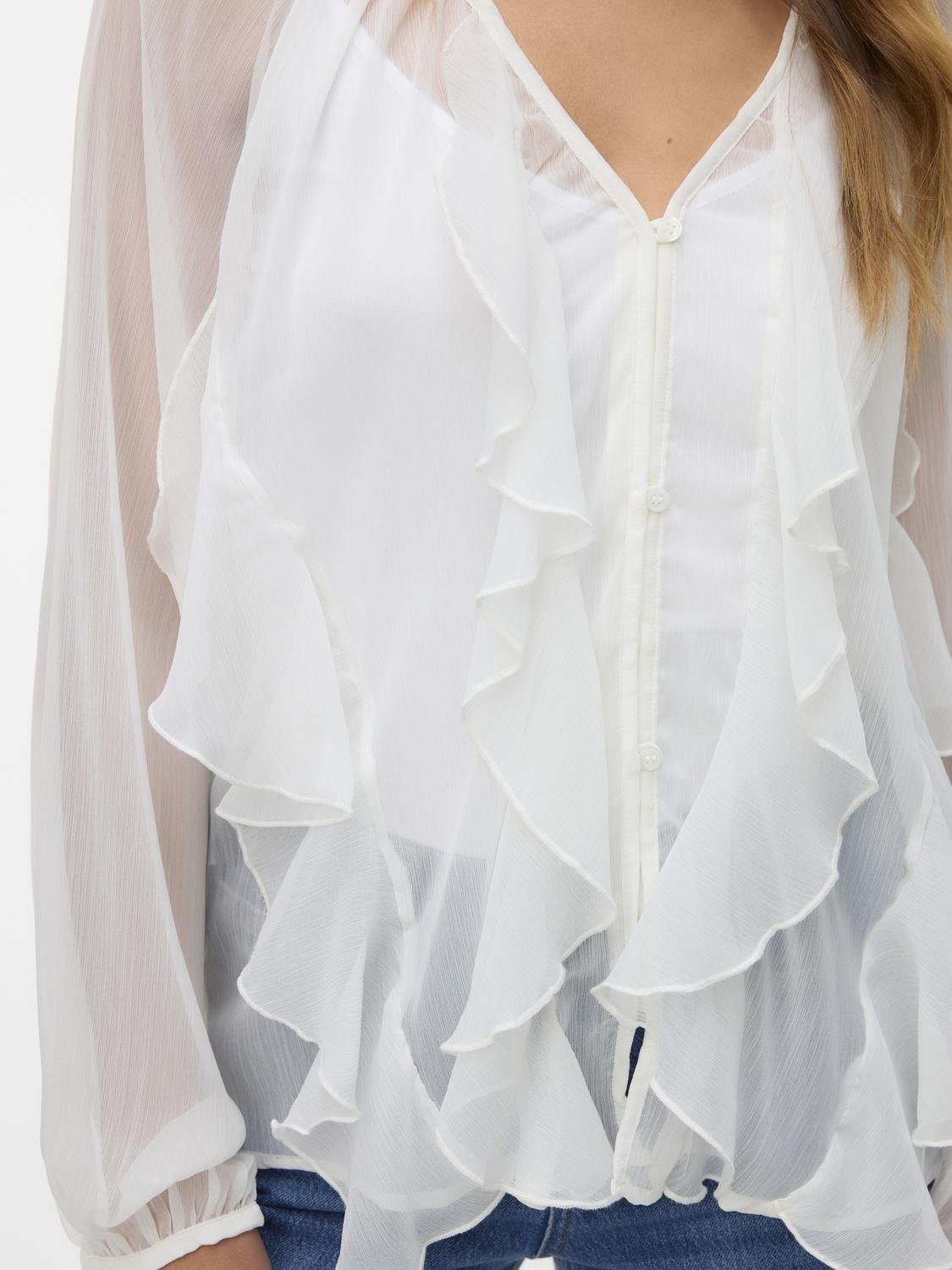 VMOAKLEY Top - Snow White - VERO MODA & VILA Bergvik